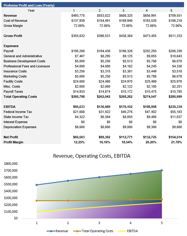 Clothing Store Profit and Loss Statement