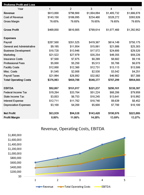 Electrician Profit and Loss Statement