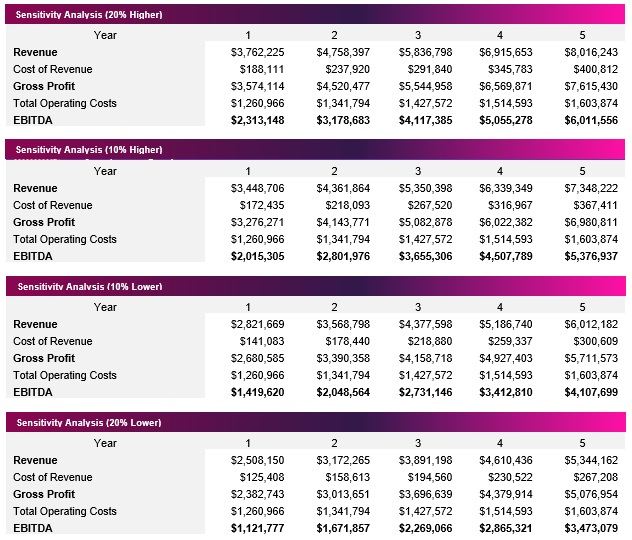 Fintech Sensitivity Analysis