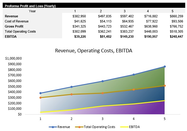 Fitness and Wellness Profit and Loss Statement