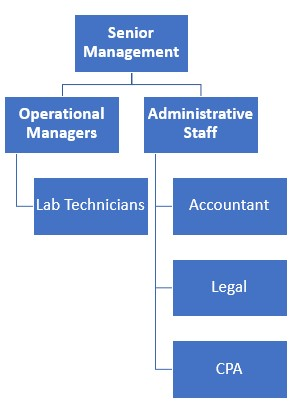 DNA Testing Lab Organizational Chart