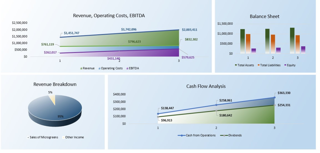 Microgreens Farm Financial Model