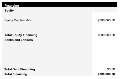 Sports Bar Capital Structure