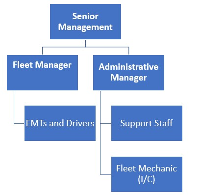 Senior Transportation Service Organizational Chart