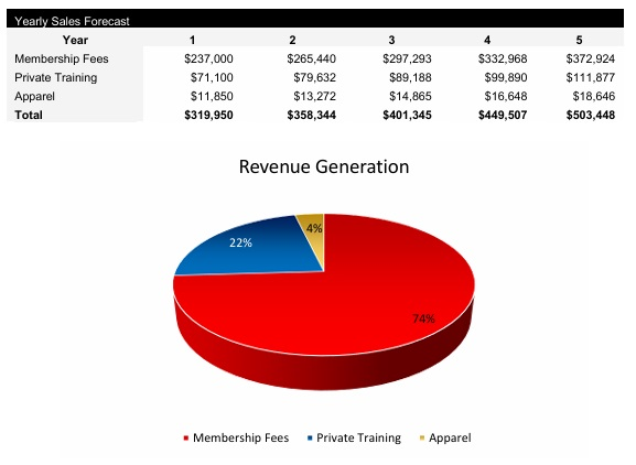 Brazilian jiu-jitsu Gym Revenue Streams