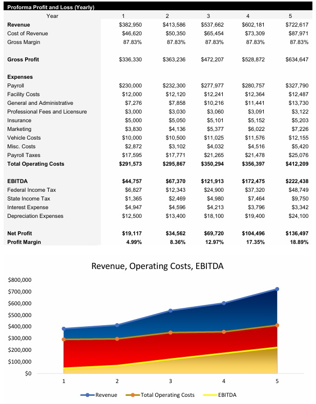 Mobile Car Detailing Income Statement