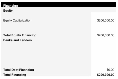 Jewelry Studio Capital Structure