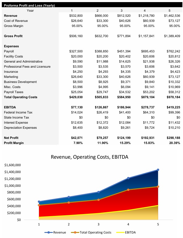 Marketing Firm Income Statement