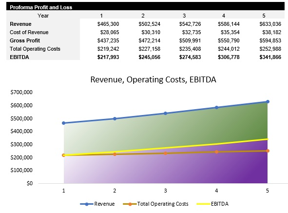 Salon Suites Profit and Loss Statement