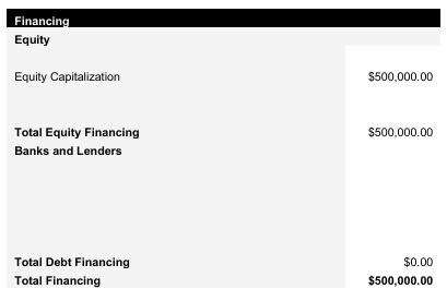 Wood Fired Pizza Restaurant Capital Structure