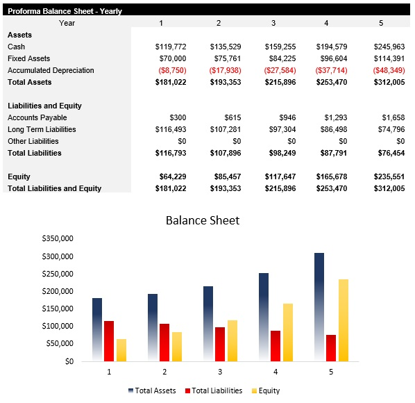 IT Consulting Balance Sheet