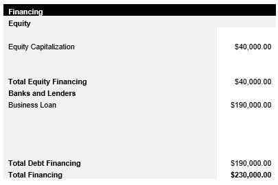 Laundromat Capital Structure