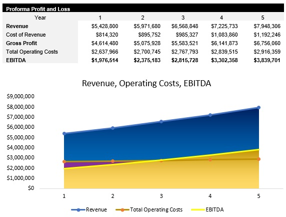 Medical Imaging Profit and Loss Statement