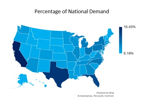 Day Care Demand by State