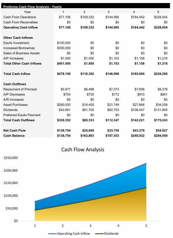 Speaker Store Cash Flow Analysis