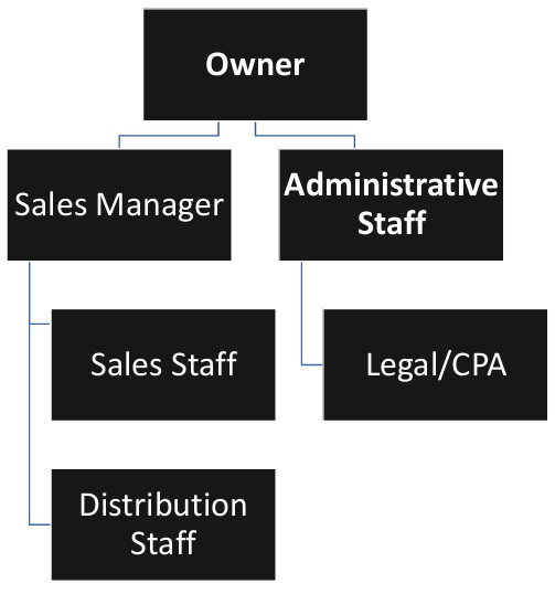 Speaker Store Organizational Chart