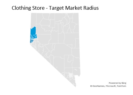 Clothing Store Target Market Radius