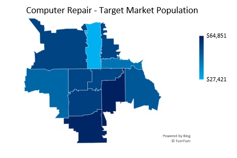 Computer Repair Target Market Population Analysis