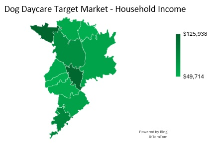 Dog Daycare Household Income Target Market Analysis