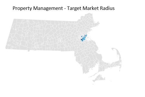 Property Management Firm Target Market Radius Analysis