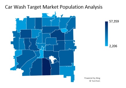 Car Wash Target Market Population Analysis
